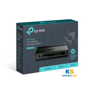 Switch Tplink TL-SF1016D de bureau 16 ports 10/100 Mbps