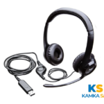 Logitech H390 Casque Filaire pour PC/Ordinateur Portable, Casque Stéréo avec Microphone Antibruit, USB-A