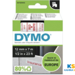 Ruban Dymo D1-Noir sur blanc-12mm x 7m Noir DYMO